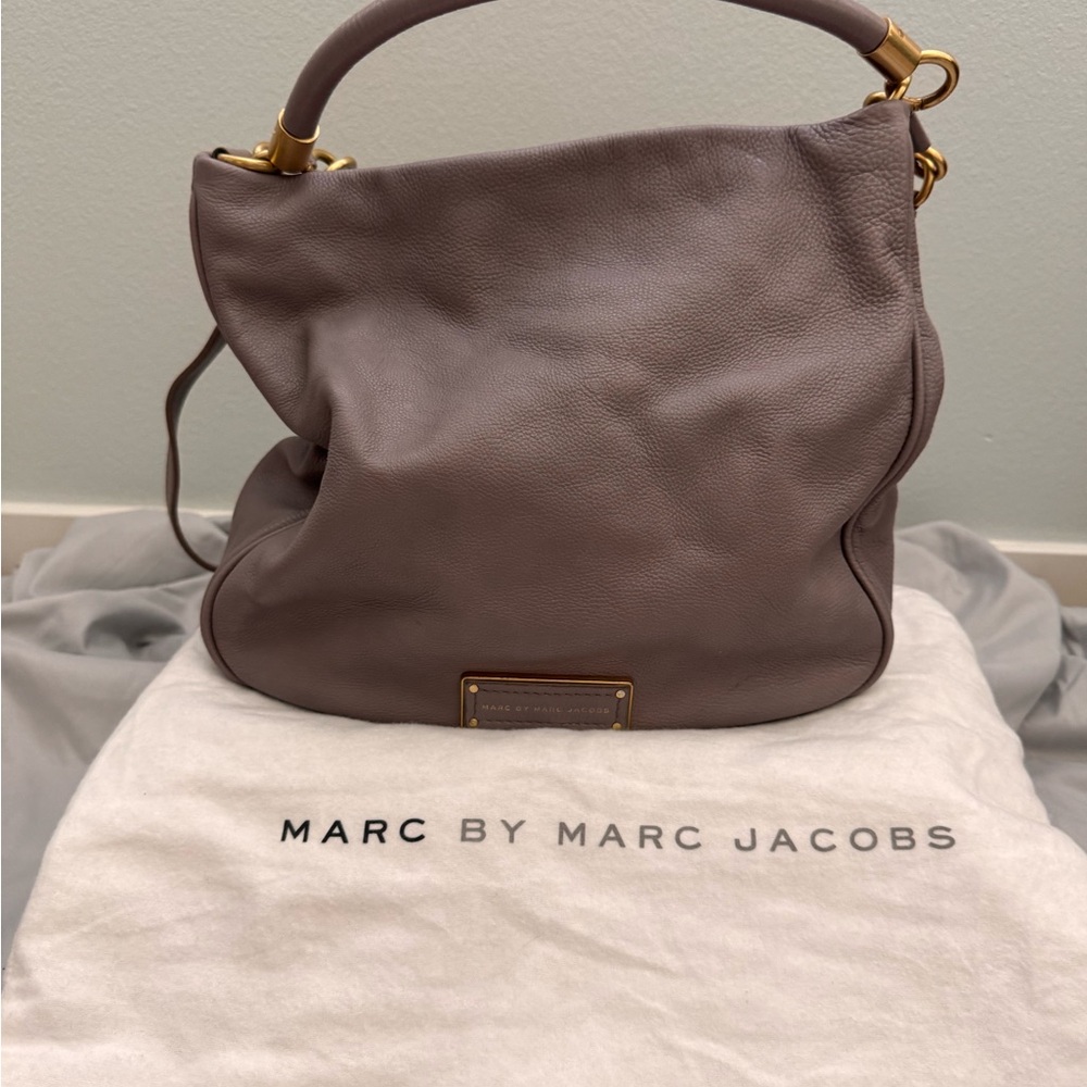 Marc Jacobs Brown Leather Hobo Bag